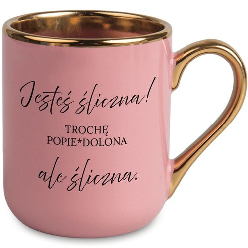 KUBEK RÓŻ ELEGANT PREZENT DLA KOLEŻANKI TT VIRAL DO PRACY JESTEŚ ŚLICZNA WZ na Arena.pl