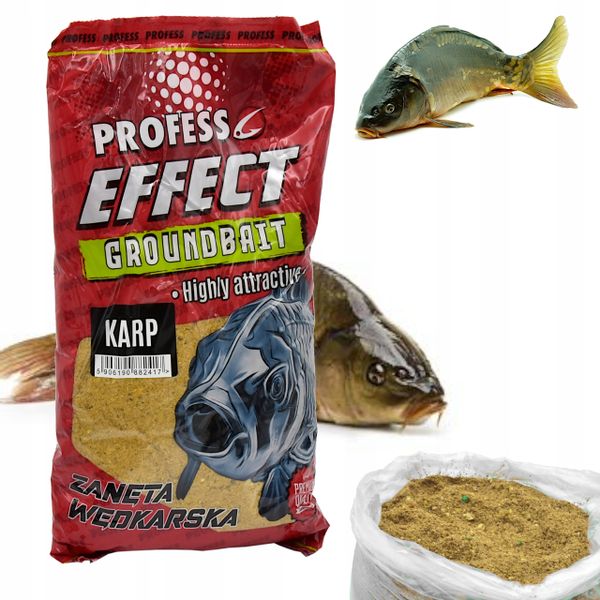Zanęta Wędkarska PROFESS Effect - KARP 650 g na Karpia zdjęcie 1