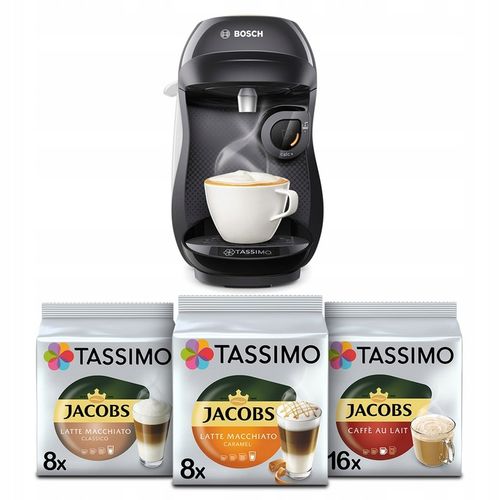 Zestaw ekspres kapsułkowy +3x Tassimo Bosch Tassimo Happy + kubek GRATIS! na Arena.pl