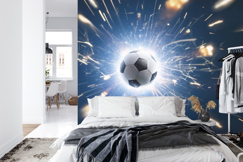 Emaga Fototapeta Piłka Wśród Iskier Flizelina Zmywalna 208x146 zdjęcie 10