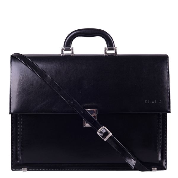 Teczka męska skórzana KEMER B 788/DW Czarna zdjęcie 4