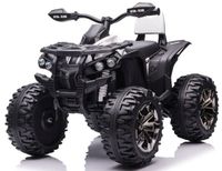 Duży Quad Na Akumulator 4 Silniki 45W 12V10AH Ekoskóra Koła Eva Biały
