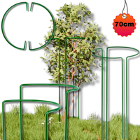 PODPORA PIERŚCIENIOWA 35X70CM CM DO KWIATÓW 2-CZĘŚCIOWA METALOWA ZIELONA