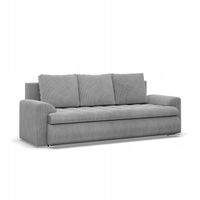 KANAPA FORESTA POSO SZTRUKS JASNA SZARA Rozkładana Wygodna Funkcja Spania