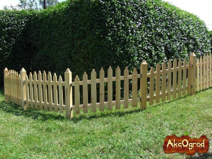 Płotek ogrodowy STONOGA płot drewniany impregnowany zdjęcie 9