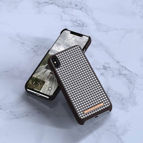 Materiałowe etui do iPhone Xs Max (Dark Brown) #0 na Arena.pl