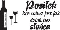 100X50CM POSIŁEK BEZ WINA NAKLEJKA