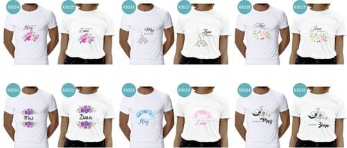 Koszulki dla PAR prezent dla zakochanych mąż żona na Arena.pl