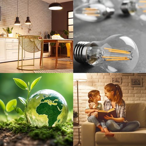 Zestaw 6x Żarówka LED FGS 7W E27 barwa ciepłobiała 360 stopni na Arena.pl