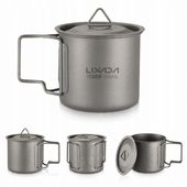PRZENOŚNY KUBEK NA PIKNIK NA KEMPINGU Lixada 350ML