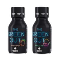 shoty konopne green out sweet peach + mango mint