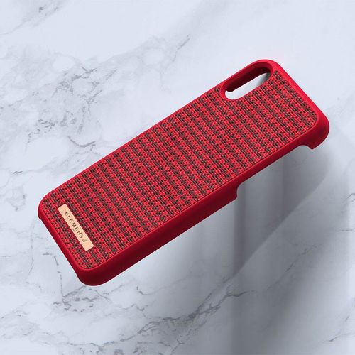 Materiałowe etui do iPhone Xs / X (Red) na Arena.pl