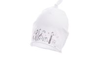 Jamiks AGRAFKA czapka dla niemowląt na wiosnę smerfetka biała 38-40