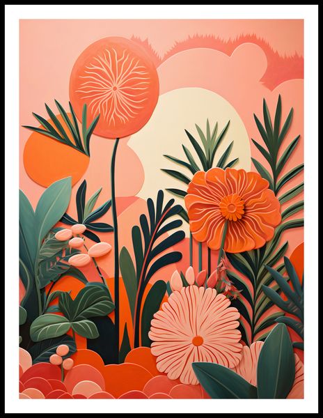 Plakat 60x80cm Koralowy Ogród zdjęcie 3