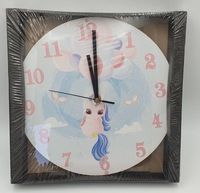 zegar ścienny 30 cm  jednorożec