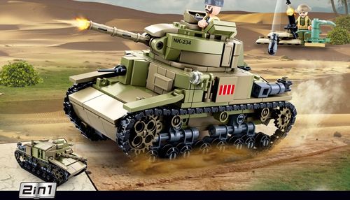 KLOCKI SLUBAN WWII Czołg Wojskowy Armia M13/40 463 kompatybilne z LEG COB na Arena.pl