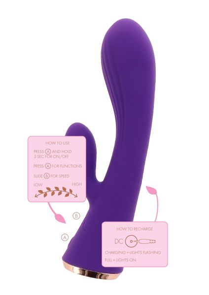 Iris Rabbit Vibrator Purple zdjęcie 7