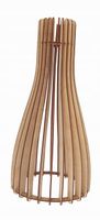 Klosz DREWNIANY do lamp na E27 LOFT BUTELKA drewno