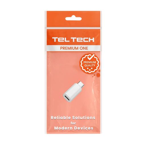 Teltech Adapter Typ-c - Lightning biały na Arena.pl