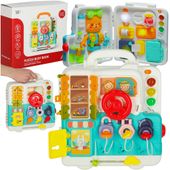 Tablica Manipulacyjna Sensoryczna Montessori Walizka Pokrętła Miś Xxl Świat