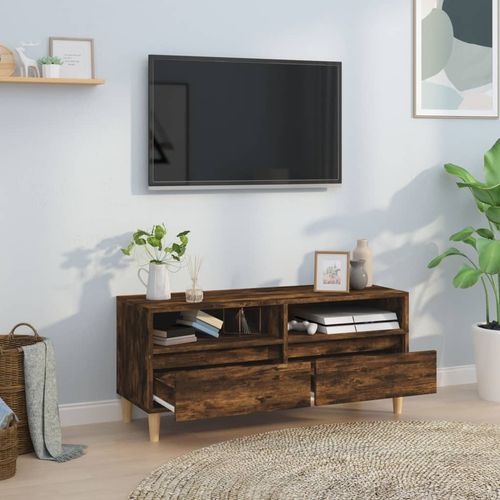 Szafka pod TV, przydymiony dąb, 100x34,5x44,5 cm na Arena.pl