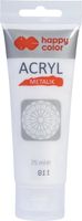 FARBA AKRYL 75 ML SATYNOWE SREBRO 811 HAPPY COLOR