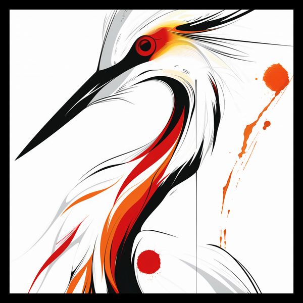 Plakat 30x30cm Bocian zdjęcie 2