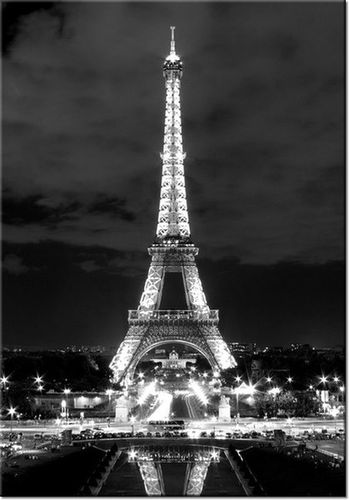 100 70CM OBRAZ PŁÓTNO WIEŻA EIFFLA BLACKANDWHITE PŁÓTNO RAMA na Arena.pl