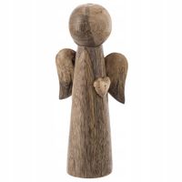 Figurka drewniana świąteczna anioł 21 cm