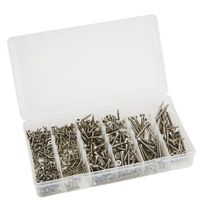 Zestaw wkrętów drewna 500szt nierdzewne dla majsterkowicza swe