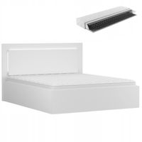 Łóżko sypialniane PEARL 160x200 z materacem FANTASY białe PRODUCENT PL