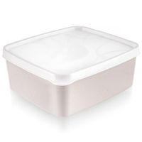 Pojemnik na żywność z pokrywką beżowy 650 ml