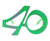 okulary 40 urodziny zielone garden party dodatek