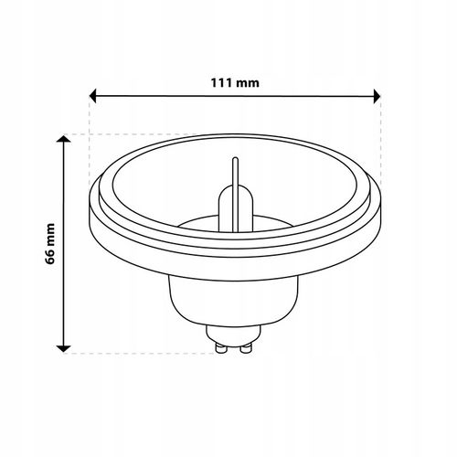 Żarówka LED AR111 ES111 GU10 10W = 75W 1055lm 4000K Neutralna 24° na Arena.pl