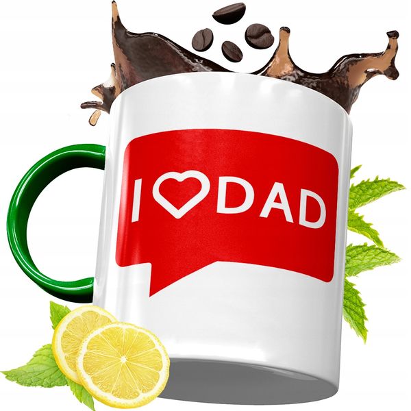 Kubek Zielony Dla Taty Tatusia Na Urodziny Prezent Z Nadrukiem Ze Zdjęciem zdjęcie 1