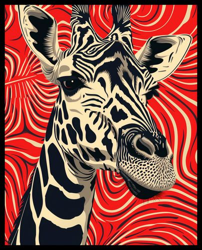 Plakat 40x50cm Wzrok Żyrafy na Arena.pl