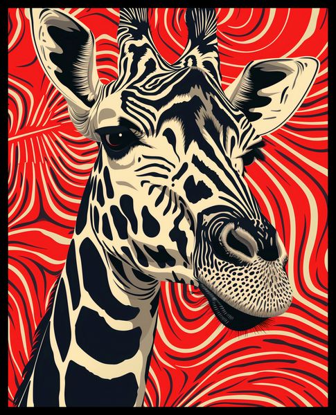 Plakat 40x50cm Wzrok Żyrafy zdjęcie 2