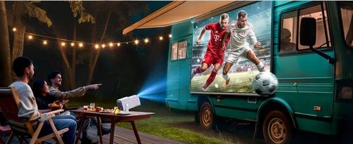 PROJEKTOR RZUTNIK ANDROID TV WIFI FULL HD PRZENOŚNY SMART GŁOŚNIK na Arena.pl