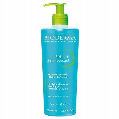 Bioderma Sebium Gel Moussant antybakteryjny żel do mycia twarzy 500ml na Arena.pl
