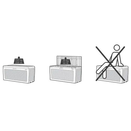 Skrzynia ogrodowa Keter Samoa 246963 270 l grafit na Arena.pl