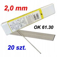 Elektrody ESAB OK 61.30 śr. 2,0 mm 308L MMA 19/9 nierdzewka inox 20 szt