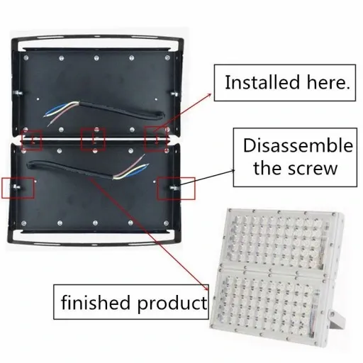 Halogen LED 230V ciepły moc 50W reflektor modułowy zdjęcie 10