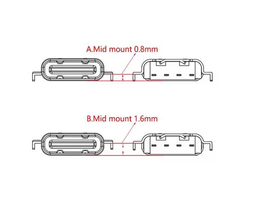 GNIAZDO USB C USB-C 3.1 16-PIN SMD 1,6mm na Arena.pl