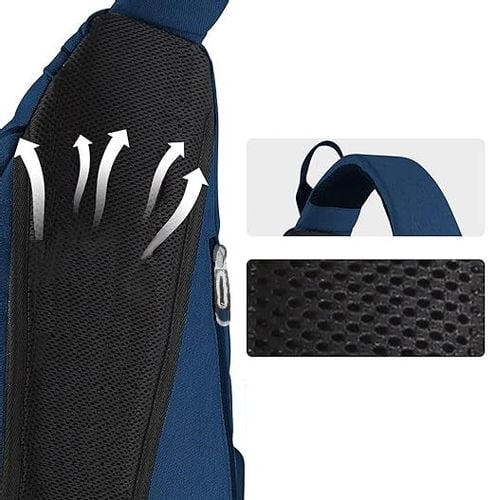 NERKA PLECAK TORBA NA JEDNO RAMIĘ SASZETKA CROSSBODY MIEJSKI MĘSKI NIEBIESKI na Arena.pl