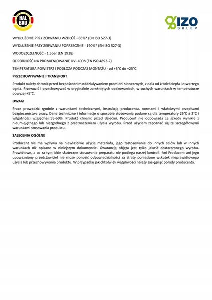 Mata do Hydroizolacji Super Moc Uszczelnienie 1m zdjęcie 10
