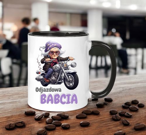 KUBEK Z NADRUKIEM ŚMIESZNY PREZENT DZIEŃ BABCI URODZINY IMIENINY BABCIA na Arena.pl