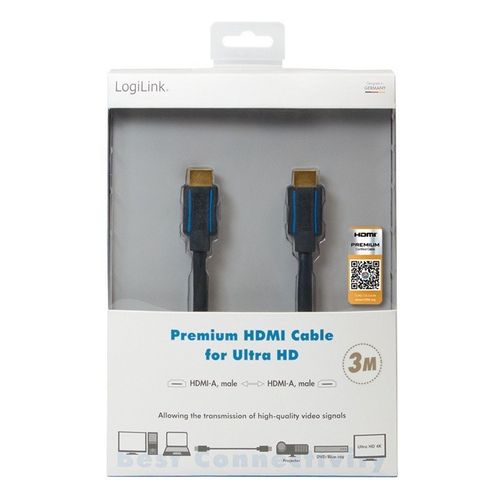 Kabel premium HDMI Ultra HD, 3m na Arena.pl