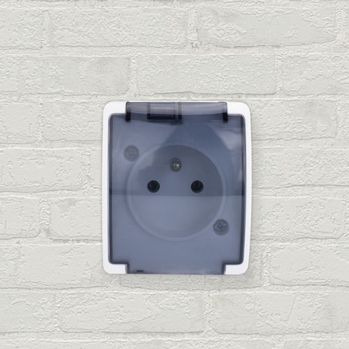 Koala gniazdo pojededyńcze P+Z natynkowe białe z klapką 161-51 na Arena.pl