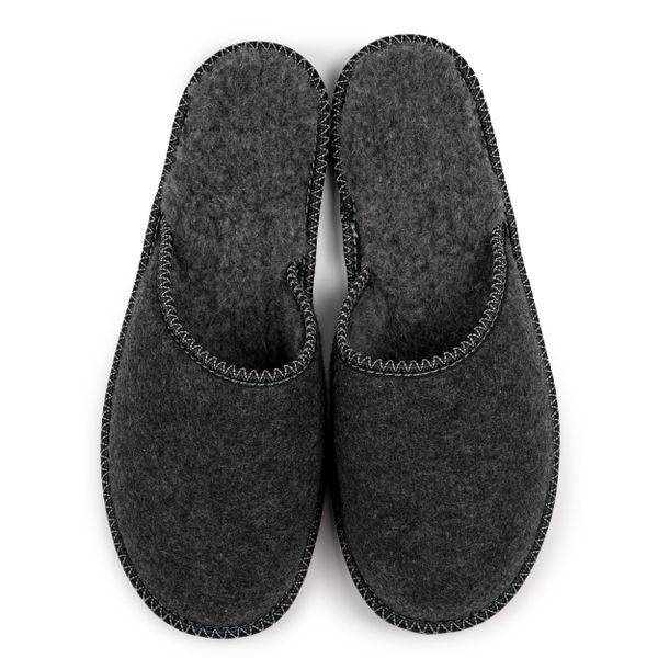 Kapcie męskie ocieplane filcowe zdjęcie 3