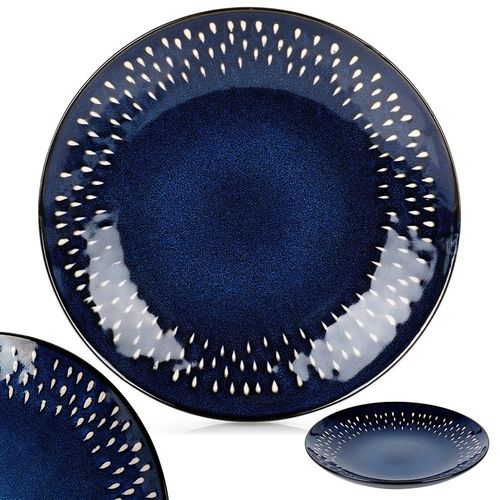 Talerz deserowy ceramiczny granatowy 22 cm na Arena.pl